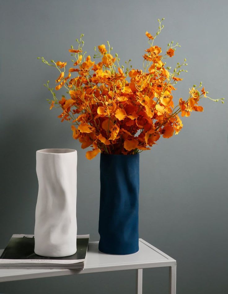 Stripe modern vase / Handmade Ceramic Vase / Minimalist Decor | Etsy