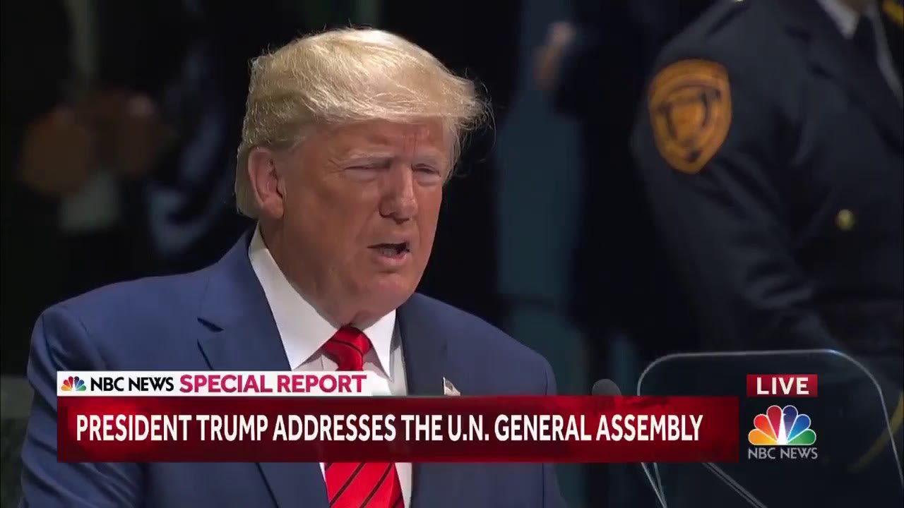 President Trump Speech to UN on Sovereign Nations