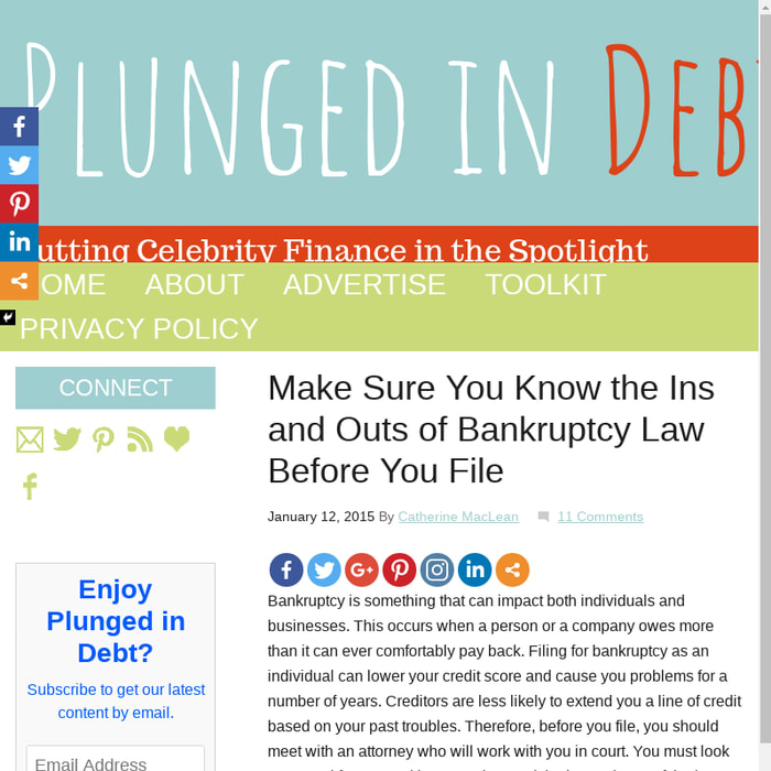 Make Sure You Know the Ins and Outs of Bankruptcy Law Before You File