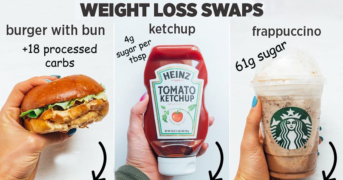 Woman Shows How Easy It Is To Lose Weight By Making 39 Genius Food Swaps