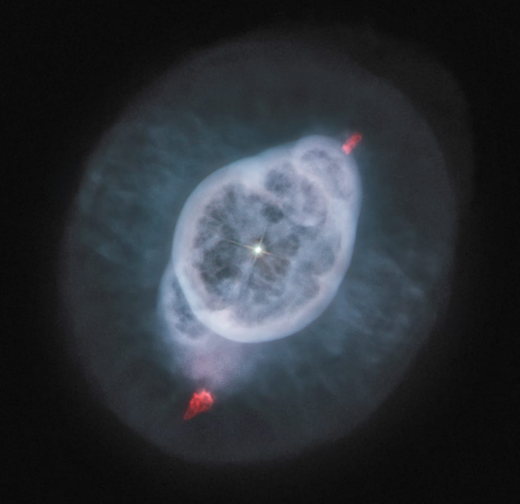 The Ghost of Jupiter nebula (NGC 3242). It is called The Ghost of Jupiter because of its similar size in the night sky. In reality the nebula is about 2 light years across.