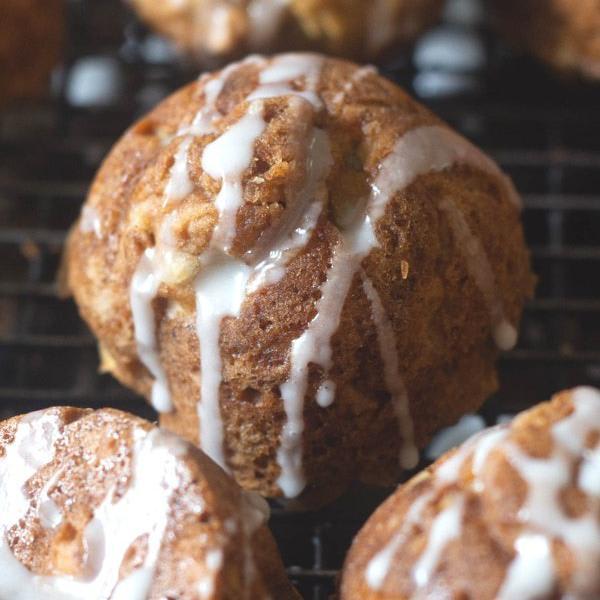 Harvest Apple Cakelets with Maple Drizzle