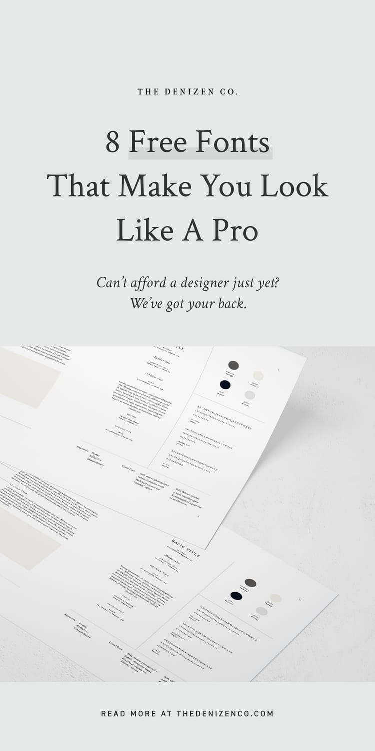 8 Free Fonts That Make You Look Like A Pro