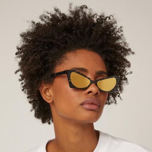 Pawaka Empatbellas Cat-Eye Marbled Acetate Sunglasses