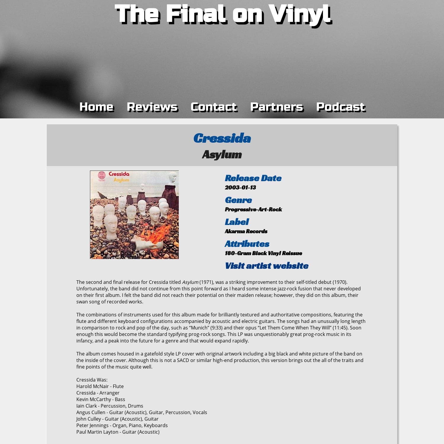 The Final On Vinyl