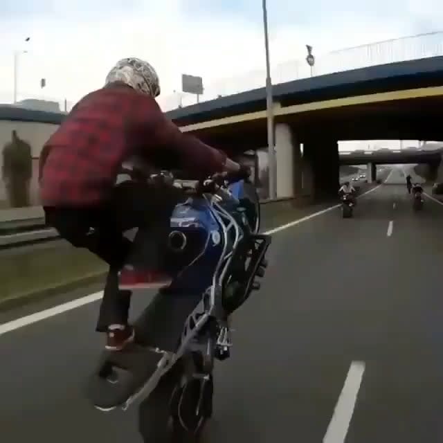 He didn’t stretch enough before doing the wheelie stunt