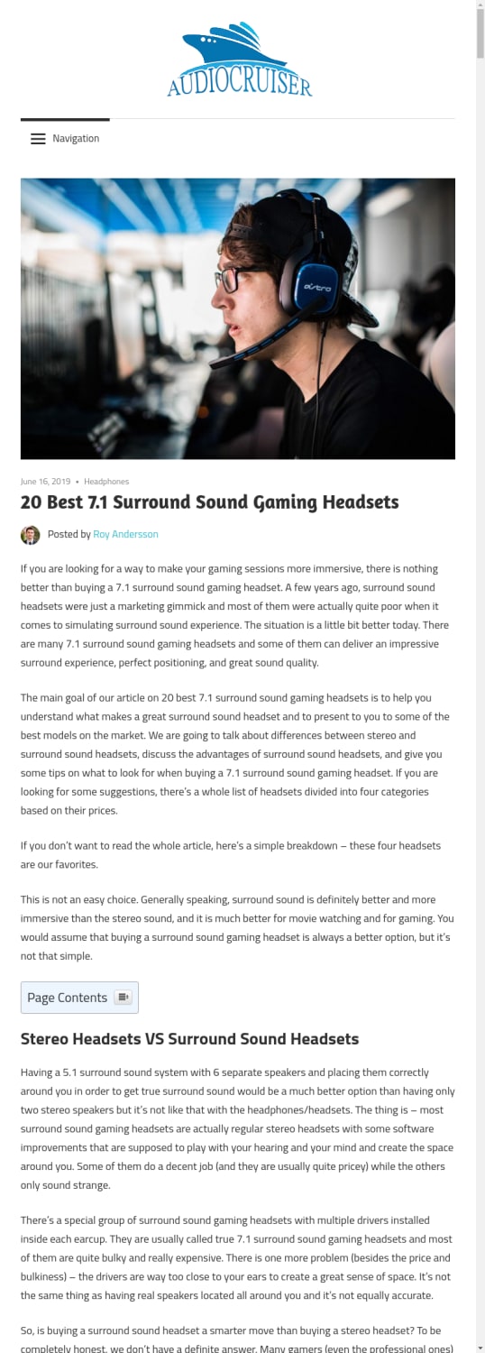 20 Best 7.1 Surround Sound Gaming Headsets