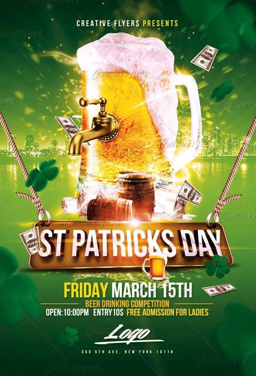 Check out St Patrick's Day flyer Templates by #CreativeFlyers