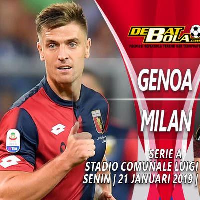 Prediksi Akurat Genoa vs Milan 21 Januari 2019