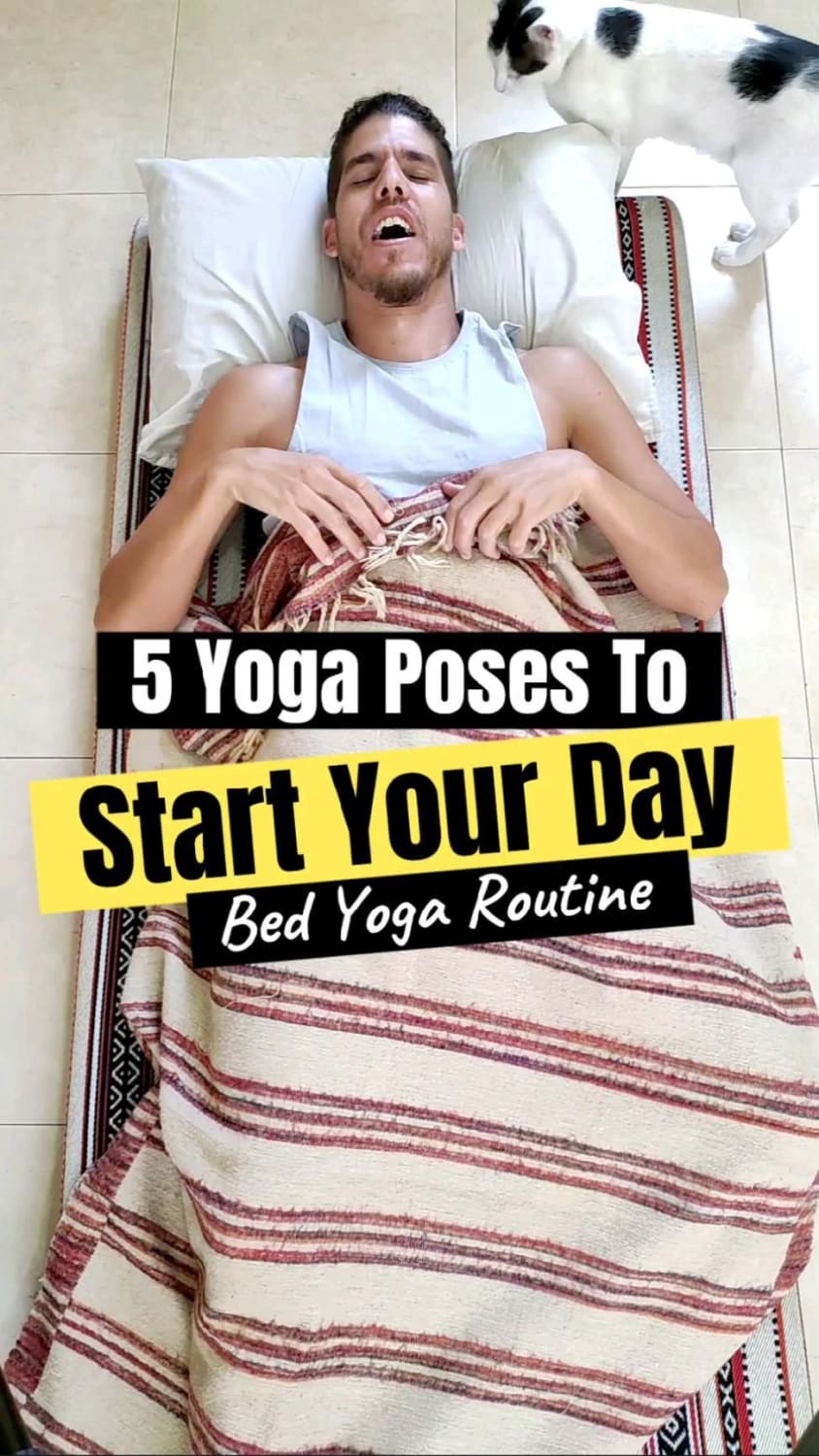 Morning bed-yoga routine to start the day