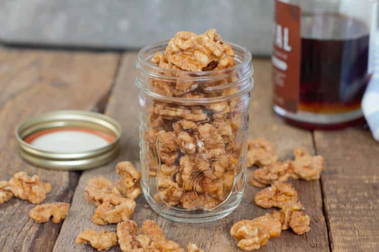 Maple Candied Walnuts