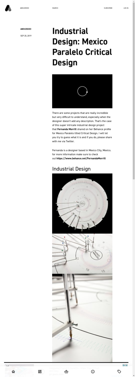 Industrial Design: Mexico Paralelo Critical Design