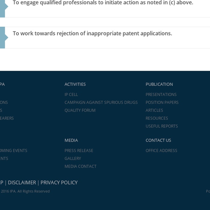 IP Cell - Identify Applications Under Indian Patent Act Section 3(d)