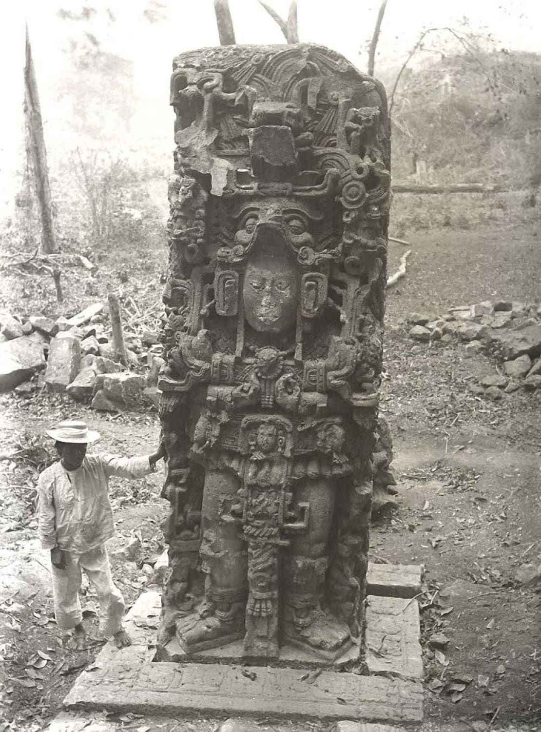 Vintage photos documenting the discovery of Maya ruins, 1880-1900