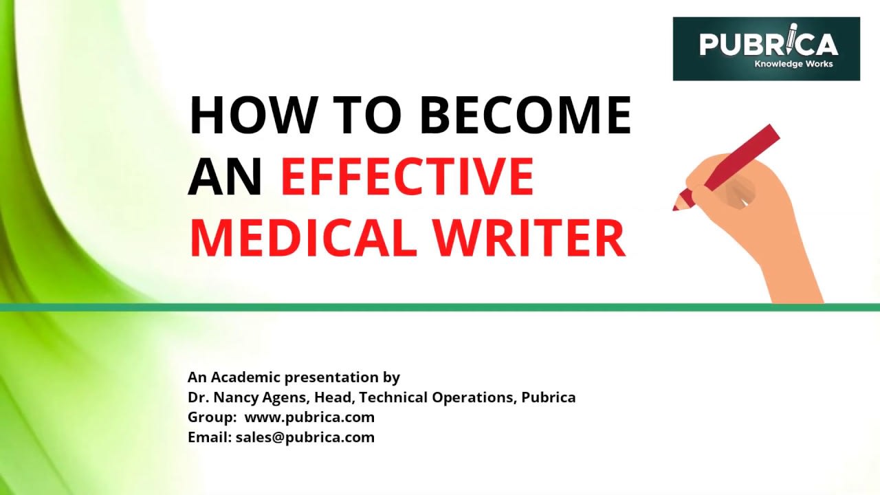 How to become an effective Medical writer - Pubrica