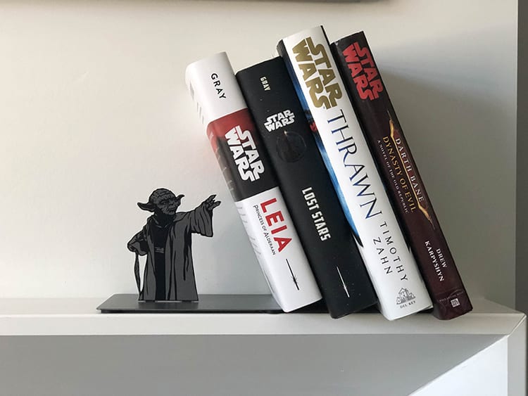 Yoda Bookend Uses the Force to Hold Up Books