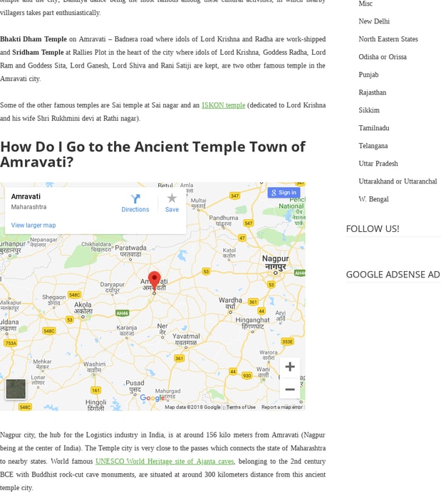 Amravati, Temple Town