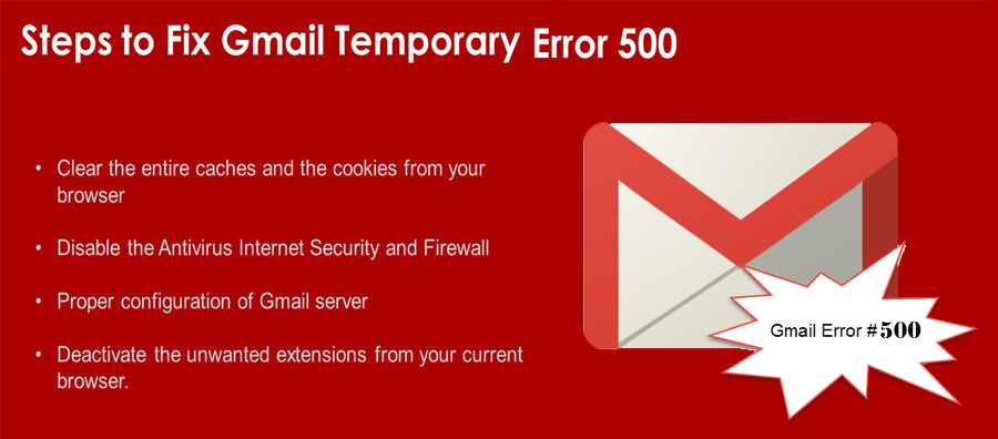 How to fix Gmail Temporary error 500? | +1-866-535-7333