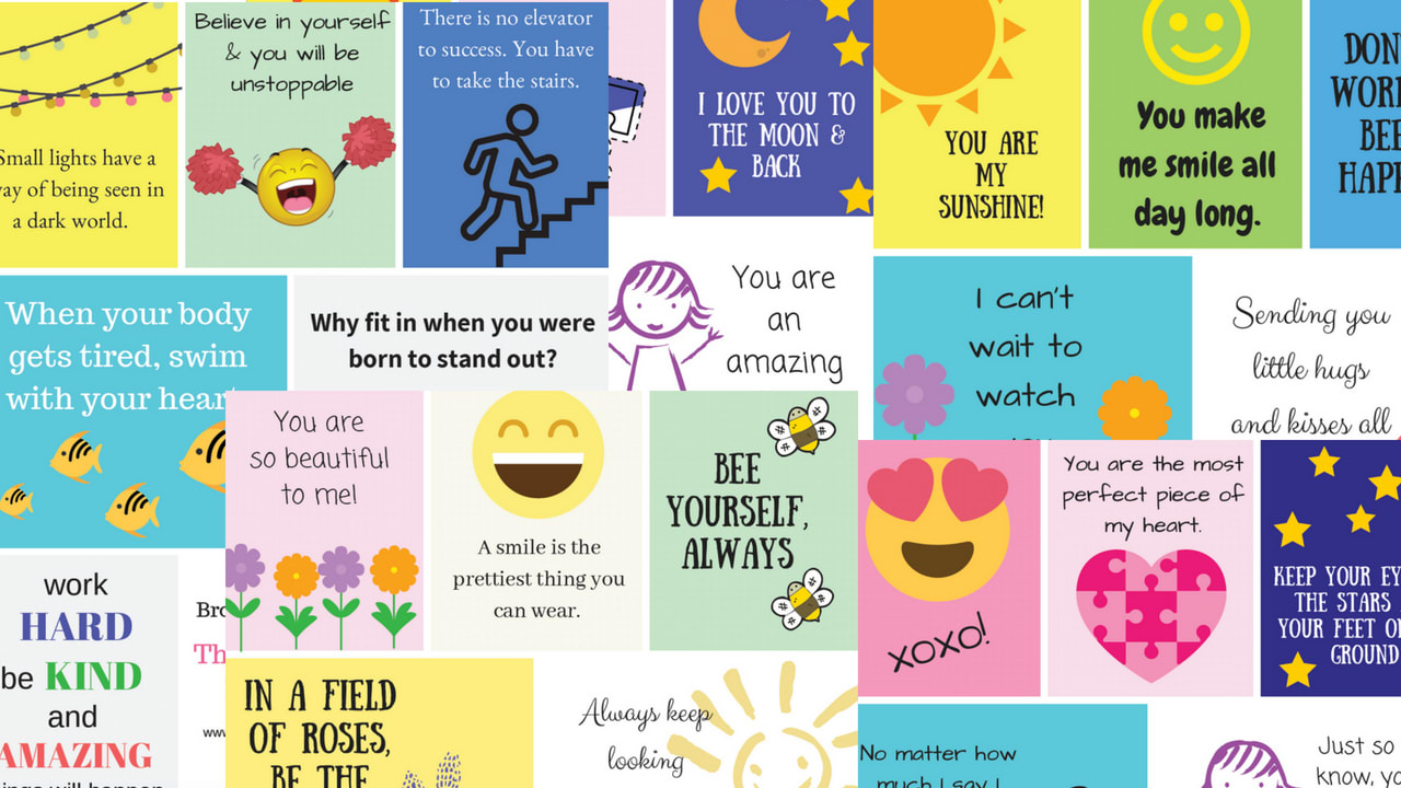 Free, Fun & Motivational Lunch Box Notes For Kids