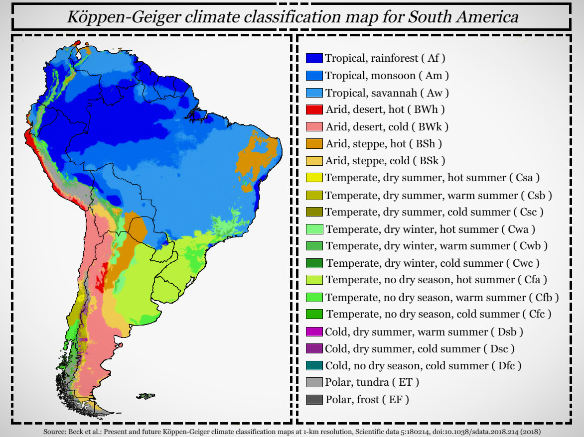 The climates of South America