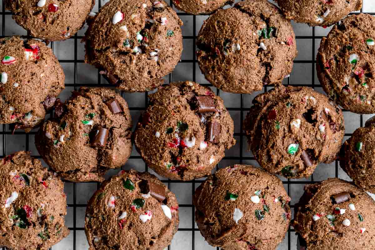 Double Chocolate Peppermint Cookies (Grain-Free, Dairy-Free)
