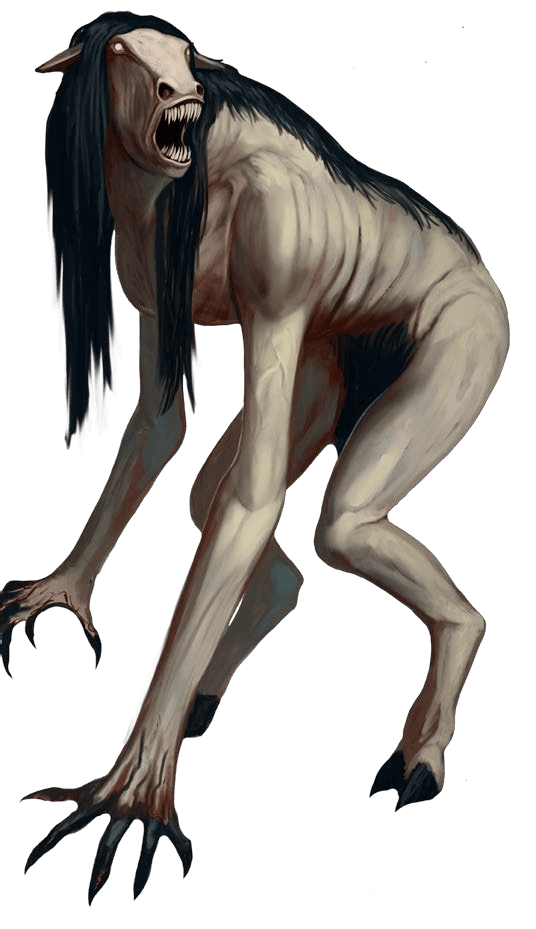 The Tikbalang is a half-horse humanoid monster from Filipino Folklore with traces around the world. Unlike the better known Centaur, the Tikbalang has the head of a horse and legs of a human. Along with this, it has unusually long arms and legs making it an ugly sight to see. Read more on link.