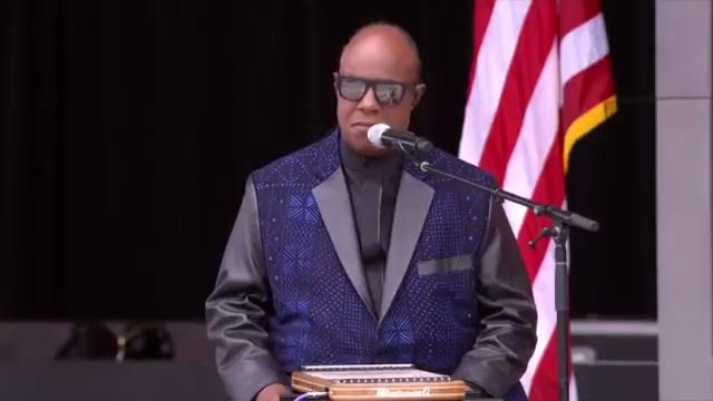 OTD Stevland Hardaway Morris, also known as Stevie Wonder, is born. Watch his performance at our Dedication Ceremony.