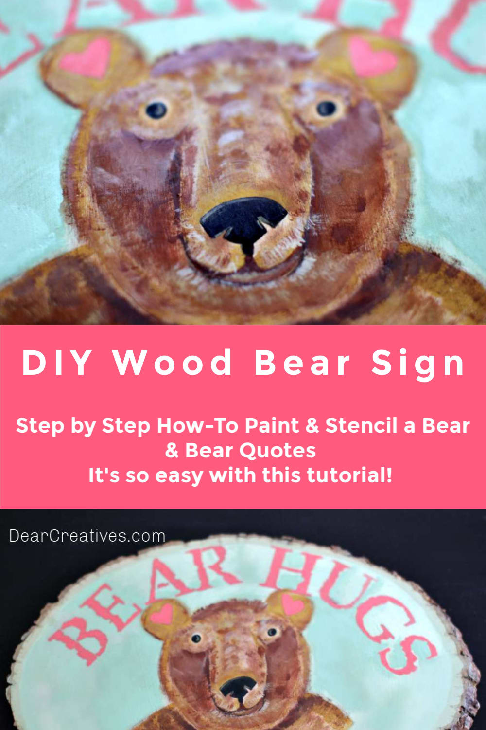 DIY Wood Bear Sign - Step By Step How-To