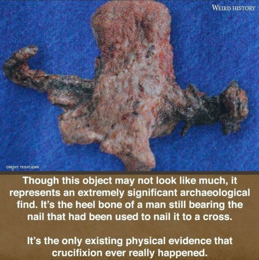 The only existing evidence of crucifixion