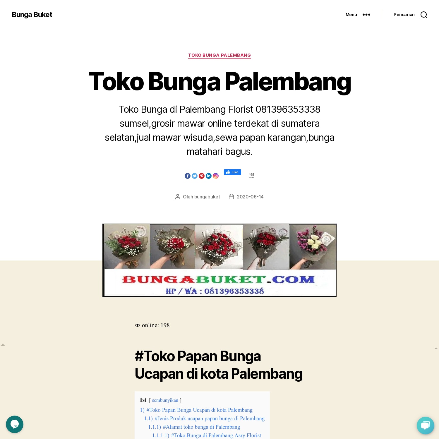 Toko Bunga Palembang Florist Murah Terdekat