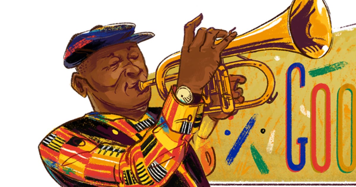 Google Doodle celebrates Hugh Masekela, jazz legend and anti-apartheid activist