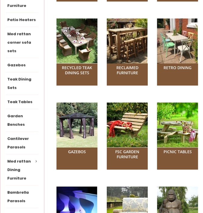 Teak garden Furniture Sets & delivery all Spain 7 to 14 days