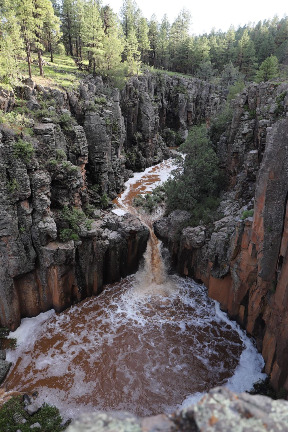 Monsoon season in Arizona means waterfall adventures, Sycamore Falls, Arizona