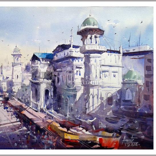 Izmir Turkey By Amit Kapoor, Watercolor Paintings