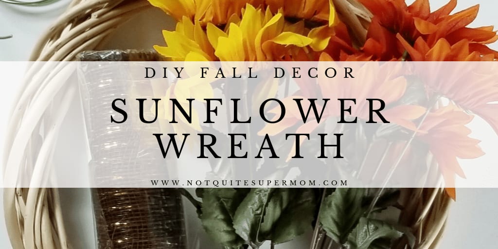 DIY Fall Sunflower Wreath
