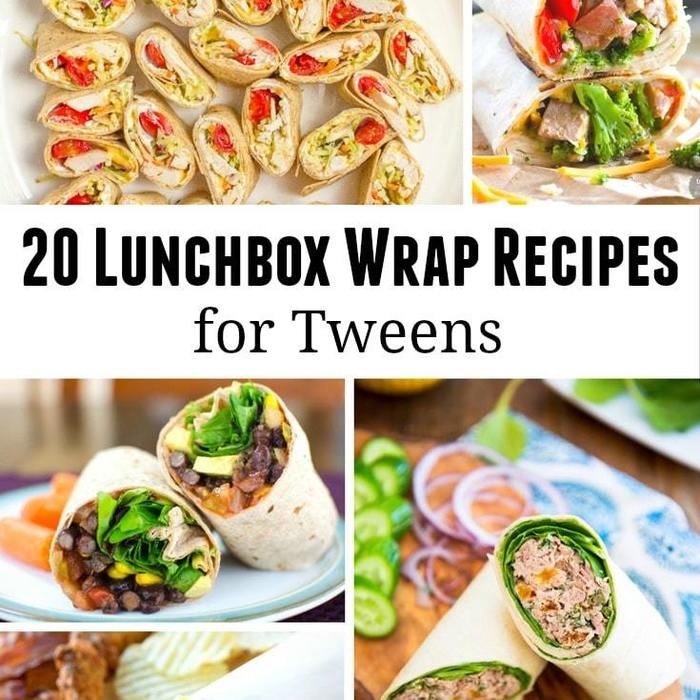 20 Lunchbox Wrap Recipes for Tweens