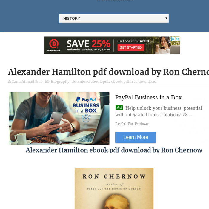 Alexander Hamilton pdf download by Ron Chernow