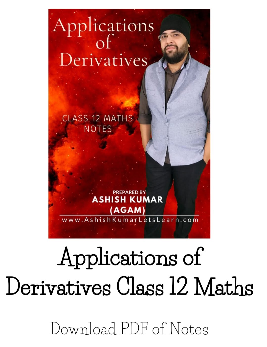 PDF Notes of Applications of Derivatives Class 12 Maths - SC Classifieds