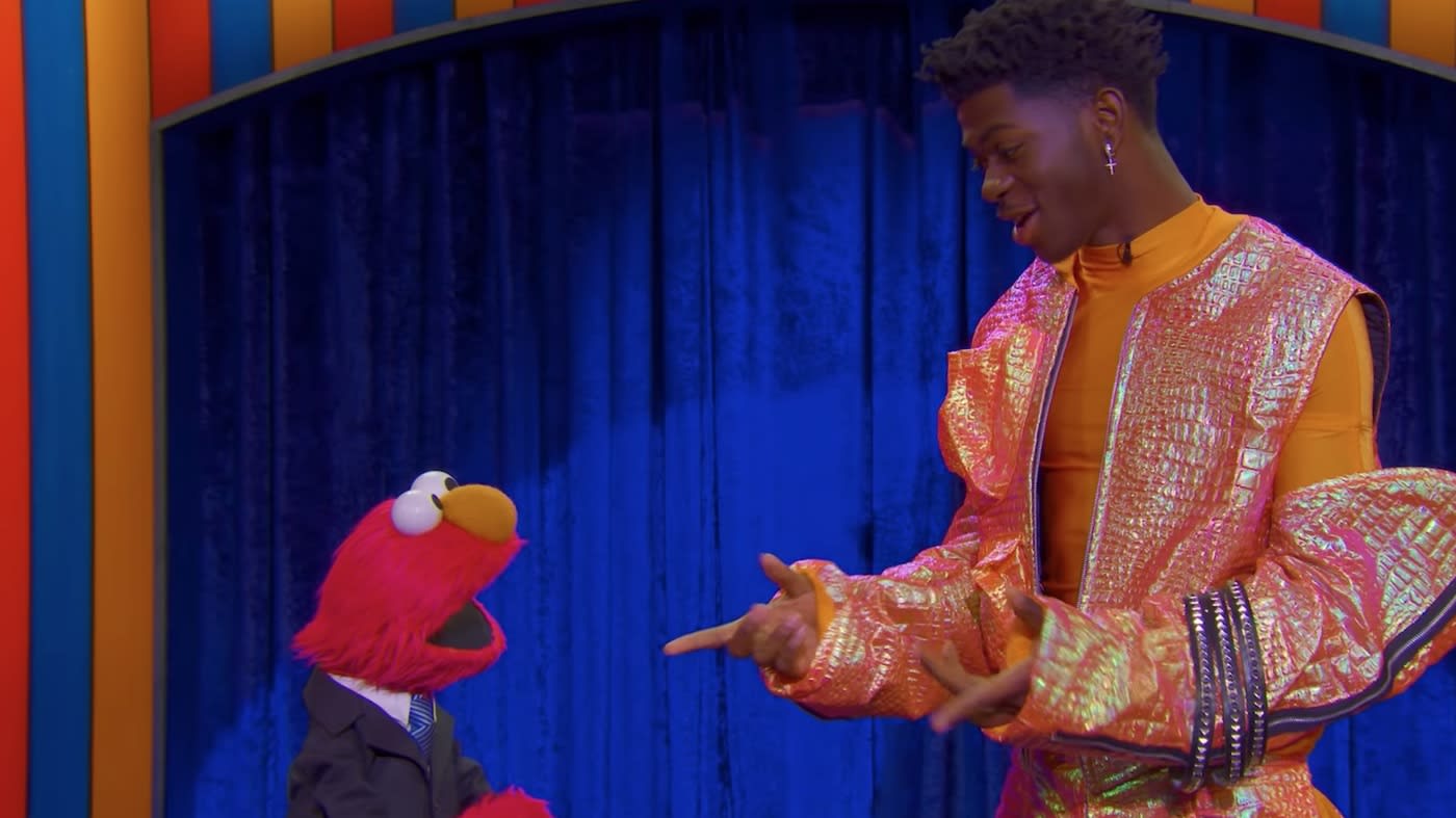 Watch Lil Nas X And Kacey Musgraves Help Elmo Debut A New Talk Show