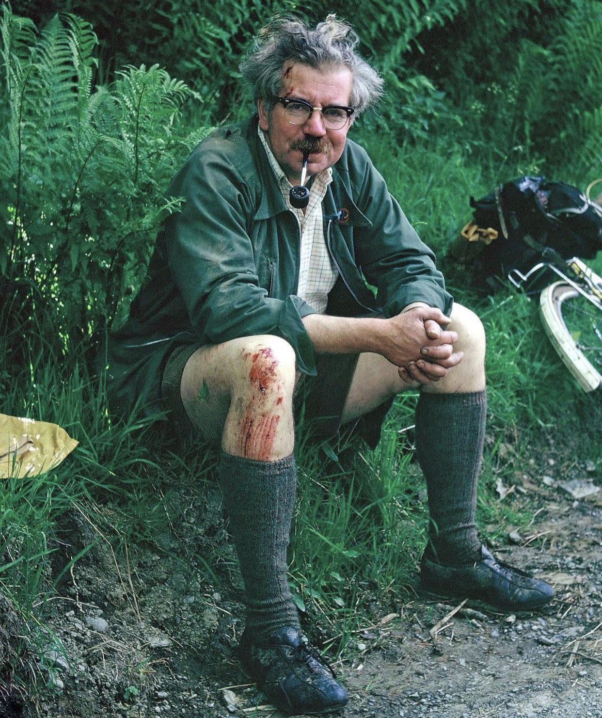 Alf Peacock, off-road cycling pioneer, 1973.