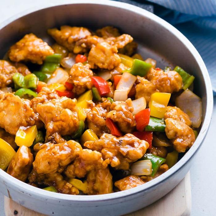 Sweet and Sour Chicken (Without Deep-Frying)