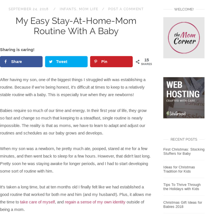 My Easy Stay-At-Home-Mom Routine With A Baby