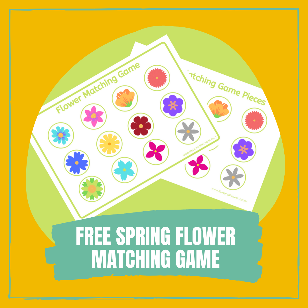 Free Printable Spring Flower Matching Game For Toddlers