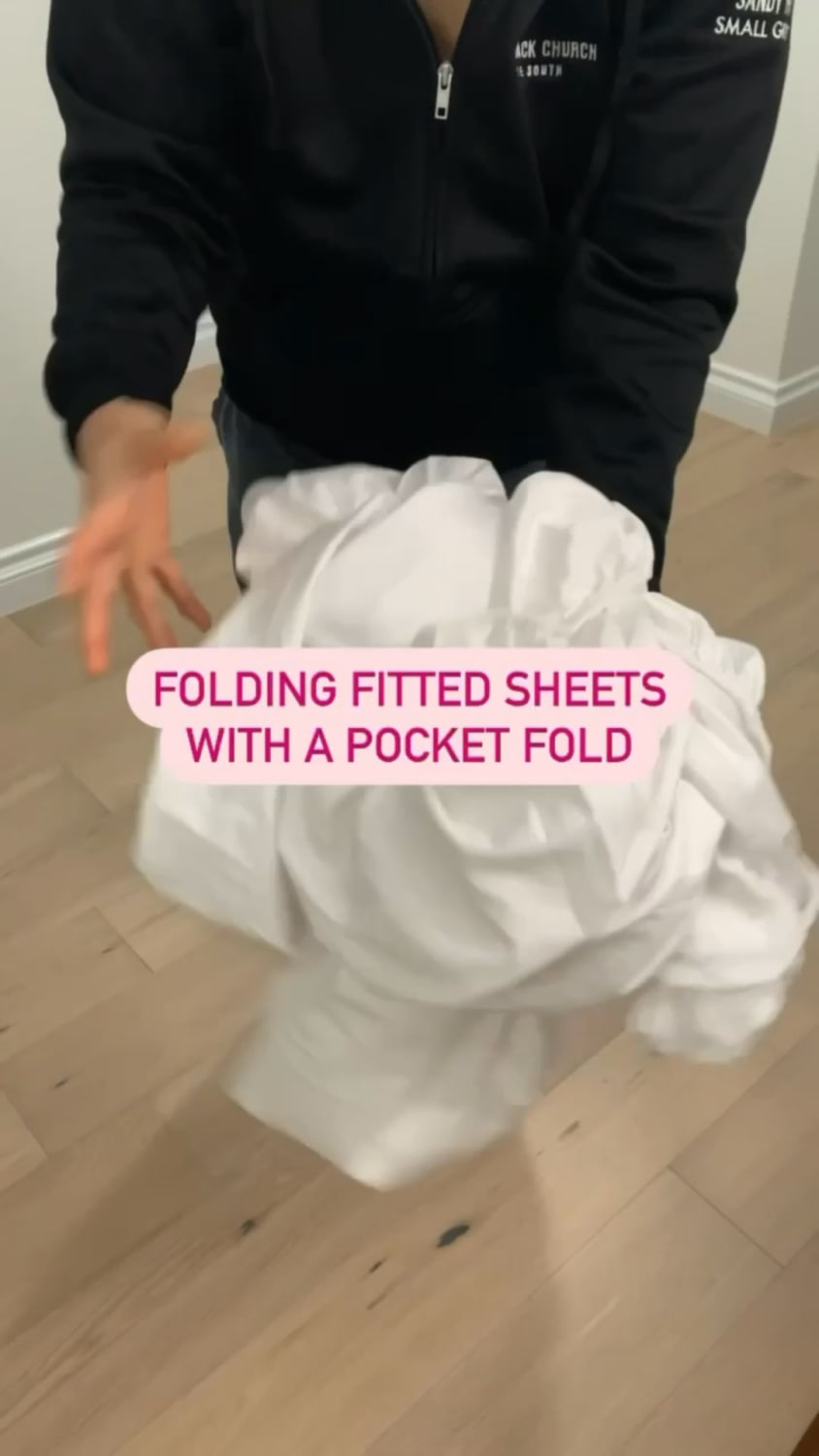 Folding fitted sheet (how to) DIY step by step