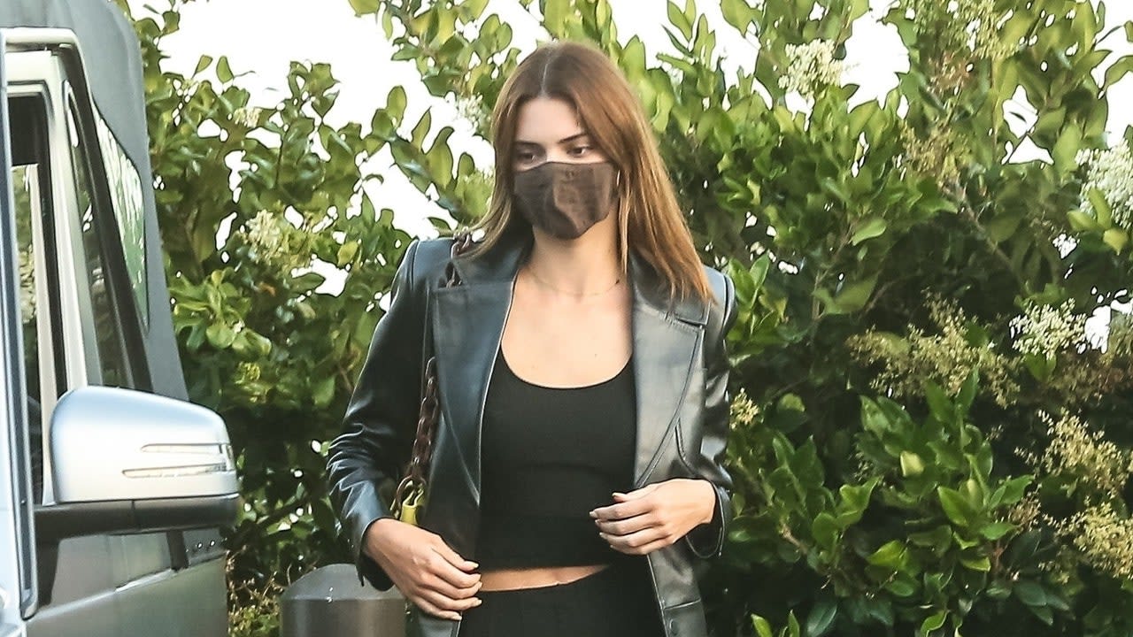 Kendall Jenner Believes in the Summer Leather Blazer