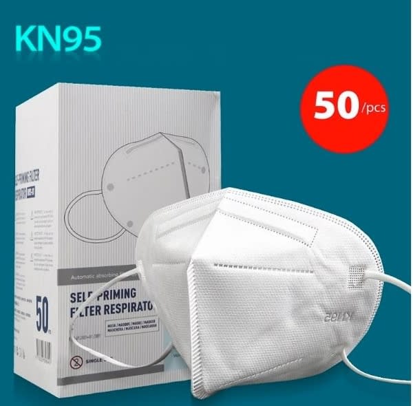 KbnMart 50pcs KN95 mask Protection Face Masks Filtration Mouth Cover Anti Dust Pollution Face Mask