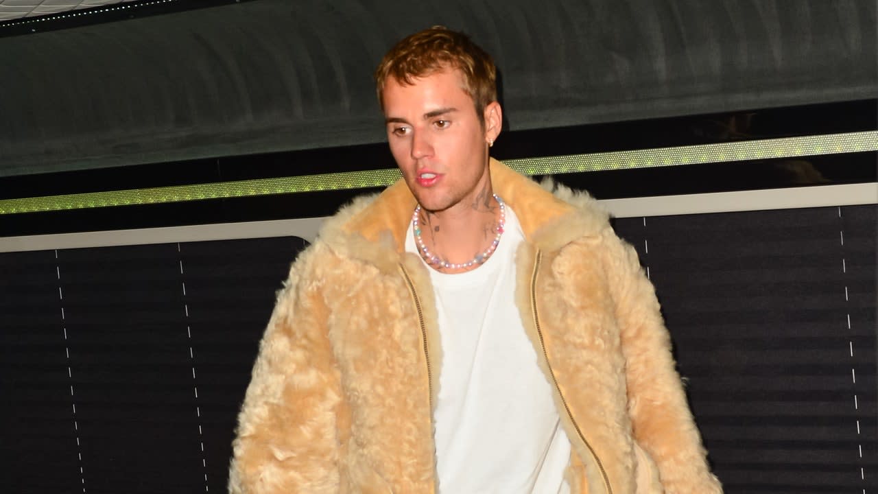 Justin Bieber Masters the Deep Summer Fur Coat