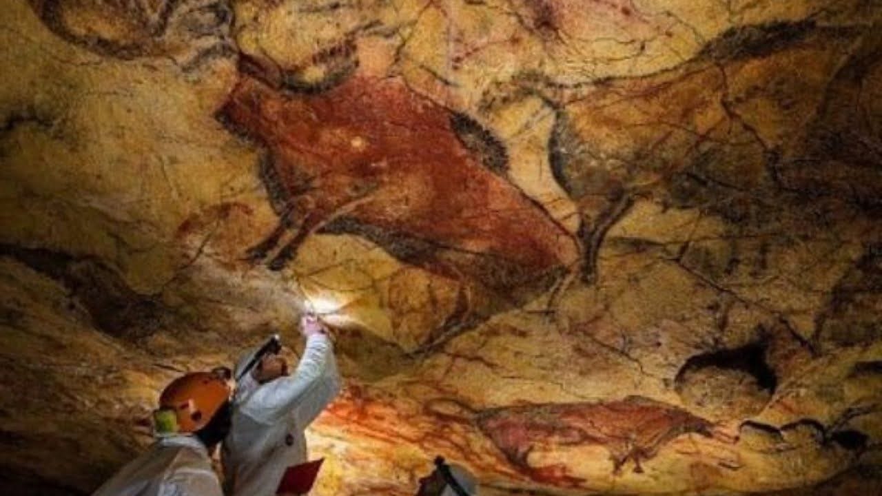 Plolychrome Color Altamira is a Paleolithic cave located in the north of Spain. It is a ...