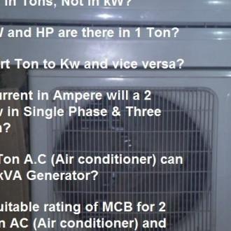 Why AC rated in Tons, Not in kW or kVA? A Guide about Airconditioner and Refrigeration - Electrical Technology