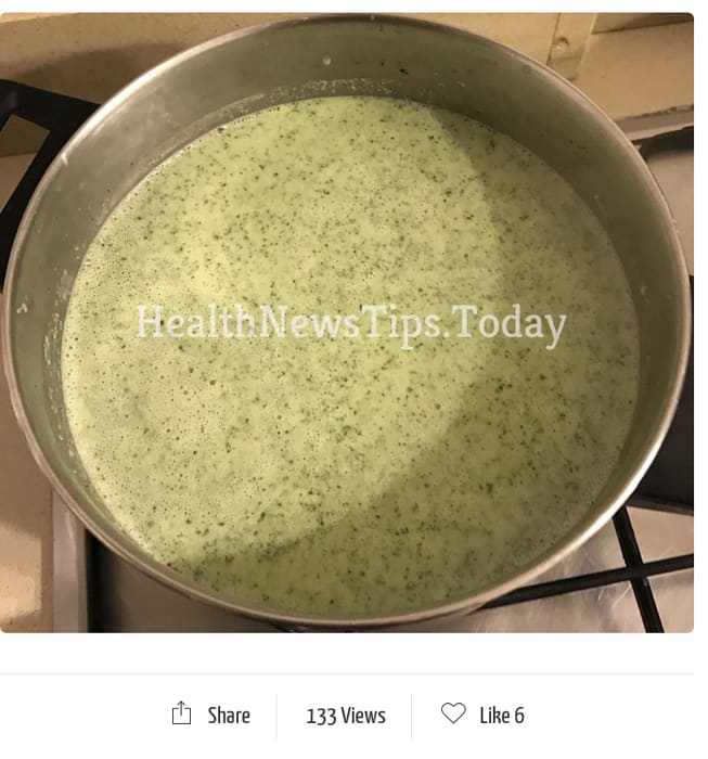 Broccoli and Leek With Yogurt Soup